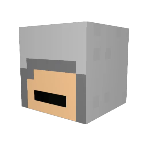 Clemsazert Minecraft avatar head, 3D render