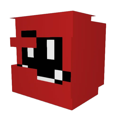 Clemsg Minecraft avatar head, 3D render