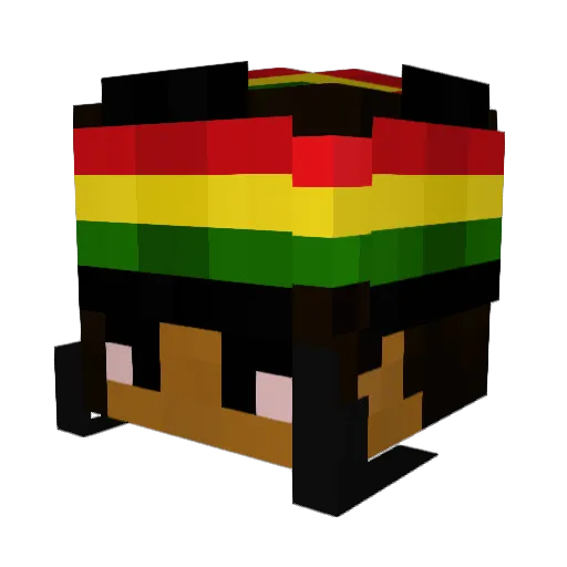 Clemsouu Minecraft avatar head, 3D render