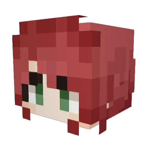 Clemy_Clu Minecraft avatar head, 3D render