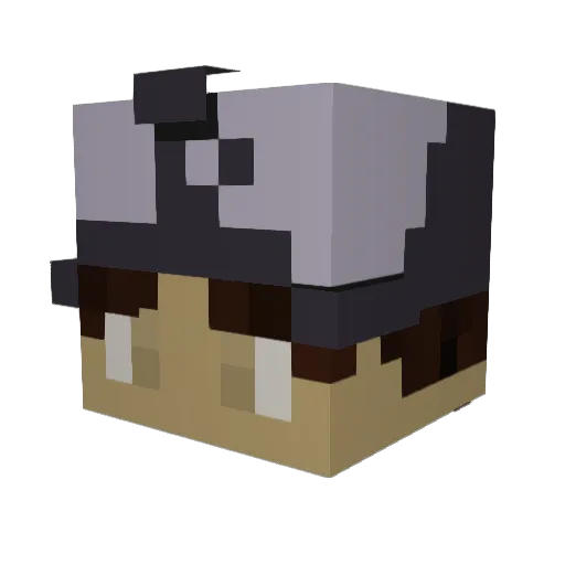 Clemzyy Minecraft avatar head, 3D render