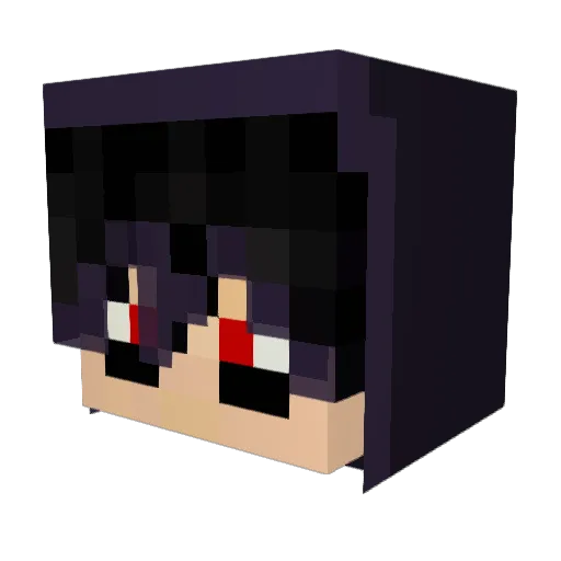 Clen1Vert Minecraft avatar head, 3D render