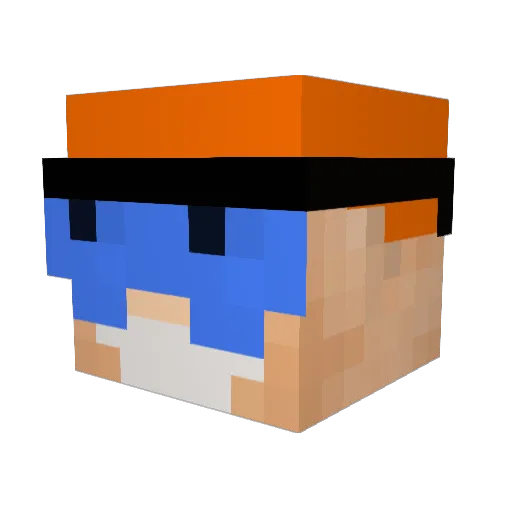 Cleox2 Minecraft avatar head, 3D render