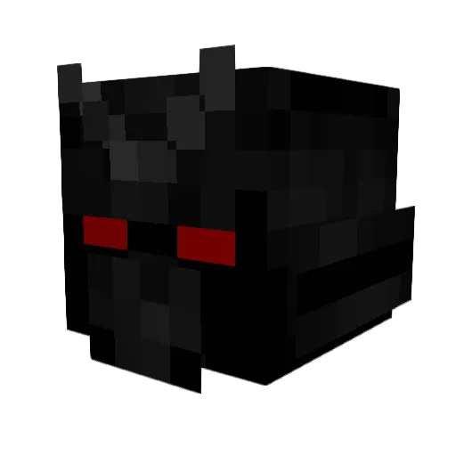 Clerk Minecraft avatar head, 3D render