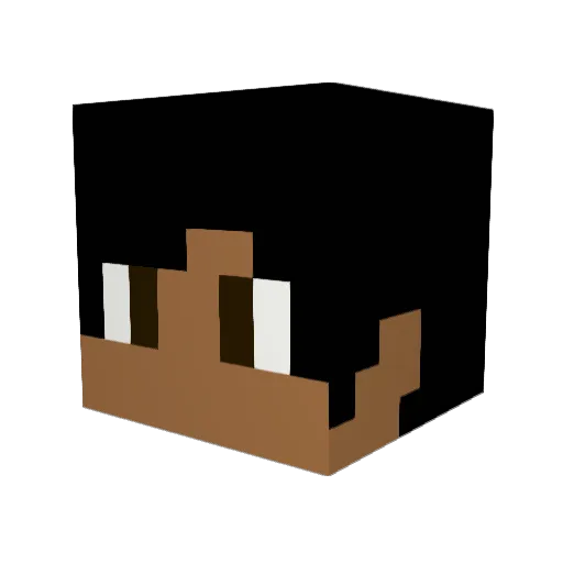Clero434 Minecraft avatar head, 3D render