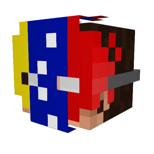 ClestivenMC Minecraft avatar head, 3D render