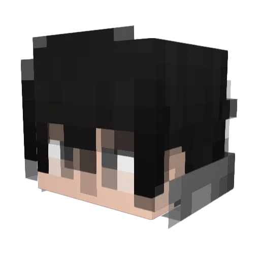 Cletoos Minecraft avatar head, 3D render