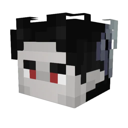 Cleus03 Minecraft avatar head, 3D render