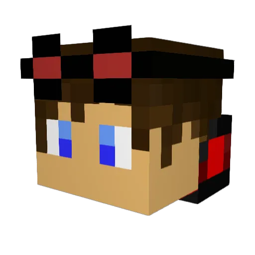 Clevboyy Minecraft avatar head, 3D render