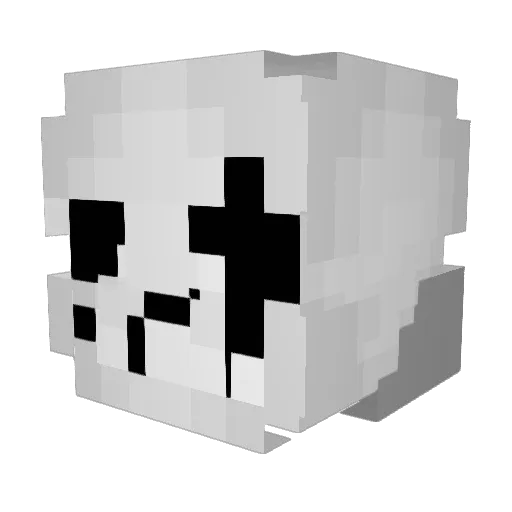 Cleybun Minecraft avatar head, 3D render