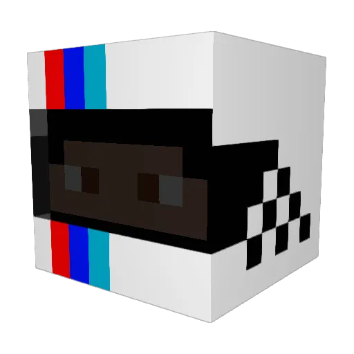 Cleyzebi Minecraft avatar head, 3D render