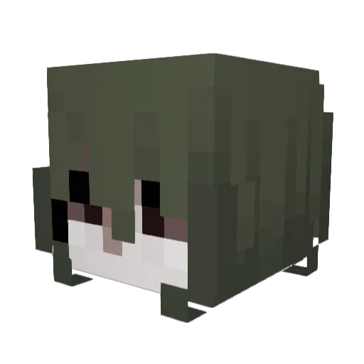 Clezzik Minecraft avatar head, 3D render