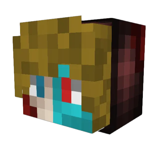 ClickBaitLegend Minecraft avatar head, 3D render