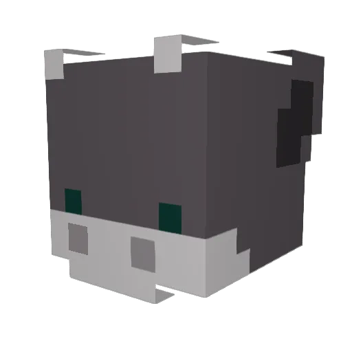 ClickHere Minecraft avatar head, 3D render