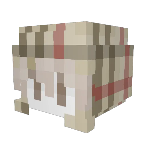 ClickOsu Minecraft avatar head, 3D render