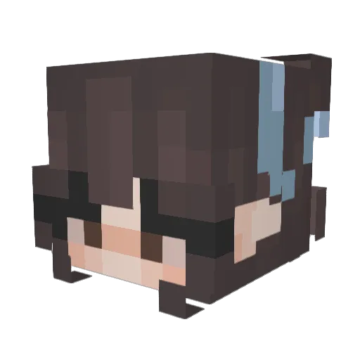 ClickTheCircles Minecraft avatar head, 3D render