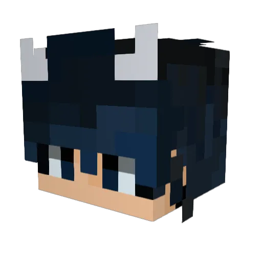Clicke_r Minecraft avatar head, 3D render