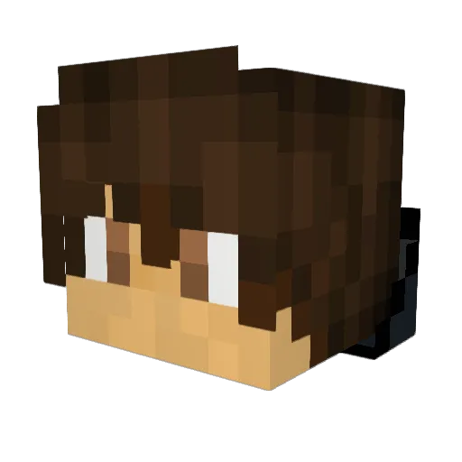 ClickedPigeon94 Minecraft avatar head, 3D render