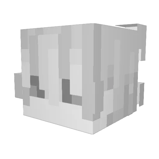 Clickxy Minecraft avatar head, 3D render