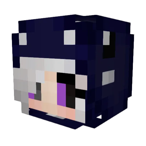 ClientModsOn Minecraft avatar head, 3D render