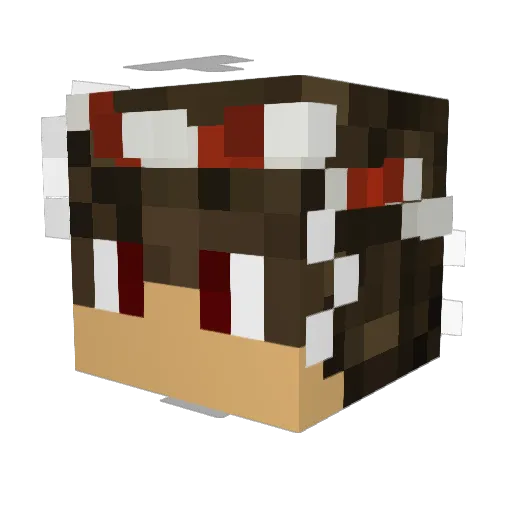 Client_Side_5368 Minecraft avatar head, 3D render