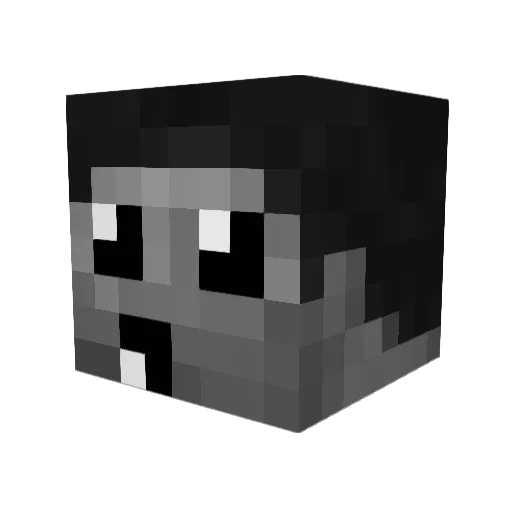 ClientzBySloow Minecraft avatar head, 3D render