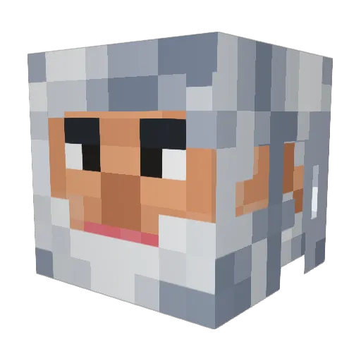 Cliff1024 Minecraft avatar head, 3D render