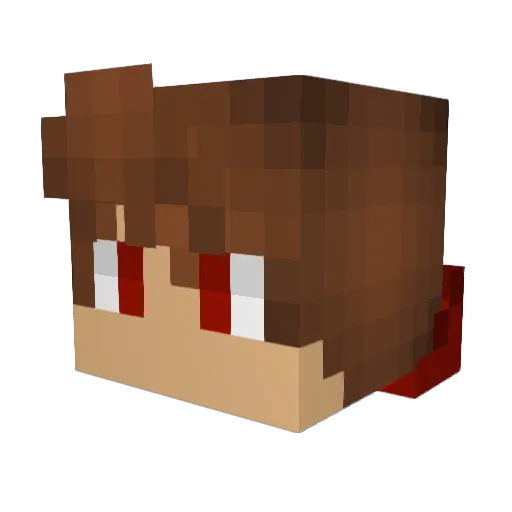 Cliff3 Minecraft avatar head, 3D render