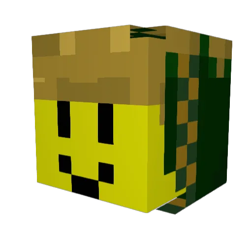 Cliff_Stiff Minecraft avatar head, 3D render