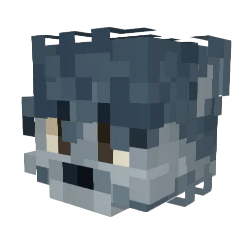 Cliffbaur Minecraft avatar head, 3D render