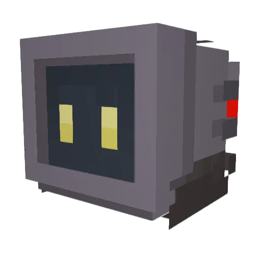 Cliffnote Minecraft avatar head, 3D render