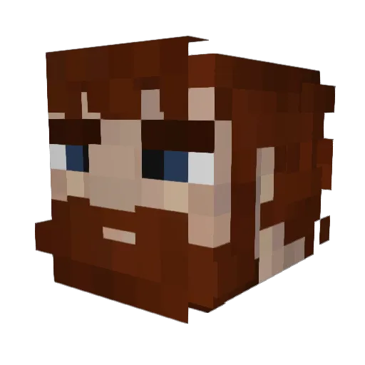 CliffordSOF Minecraft avatar head, 3D render