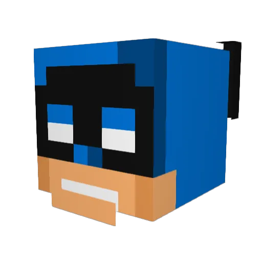 Cliffy152 Minecraft avatar head, 3D render
