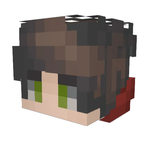 Clifton Minecraft avatar head, 3D render
