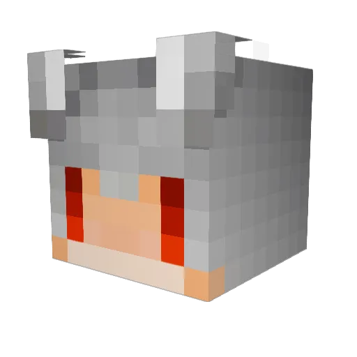 Clil471 Minecraft avatar head, 3D render