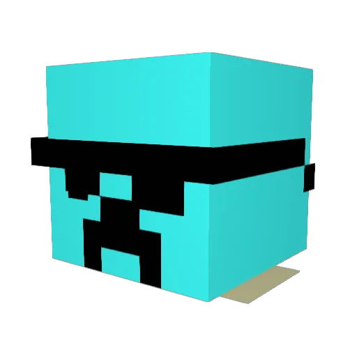 Climacophobia Minecraft avatar head, 3D render
