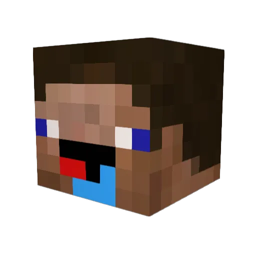 ClingySquash884 Minecraft avatar head, 3D render