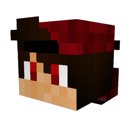 ClinkedTTV Minecraft avatar head, 3D render