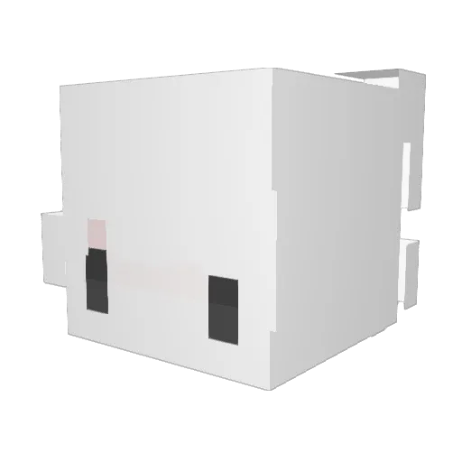 Clinkouki Minecraft avatar head, 3D render