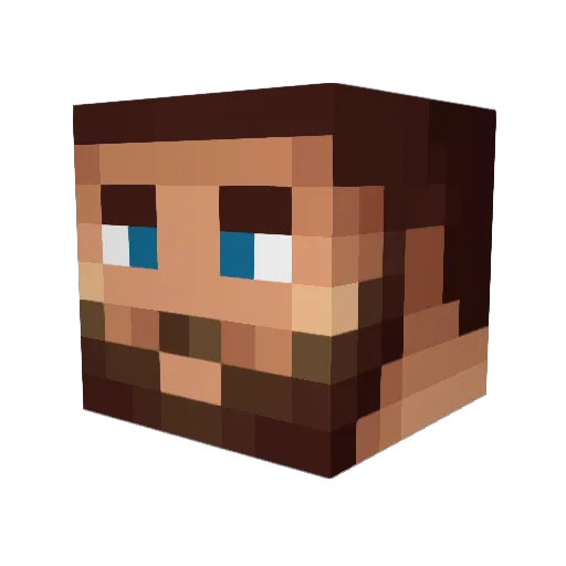 ClintCommandeur Minecraft avatar head, 3D render