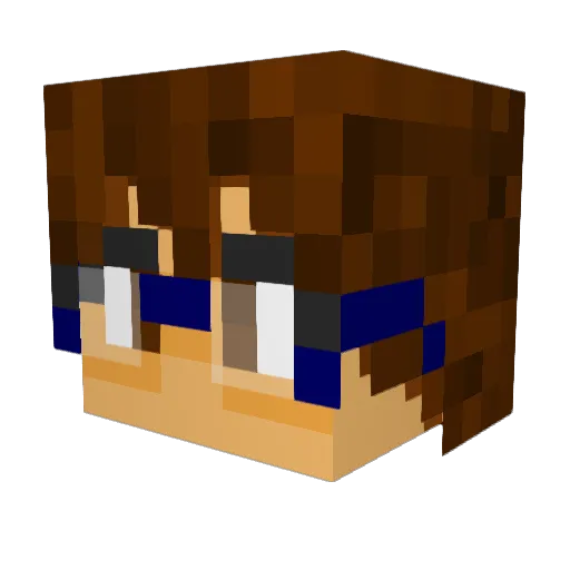 Clinty_TT Minecraft avatar head, 3D render