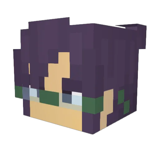 Cliper05 Minecraft avatar head, 3D render