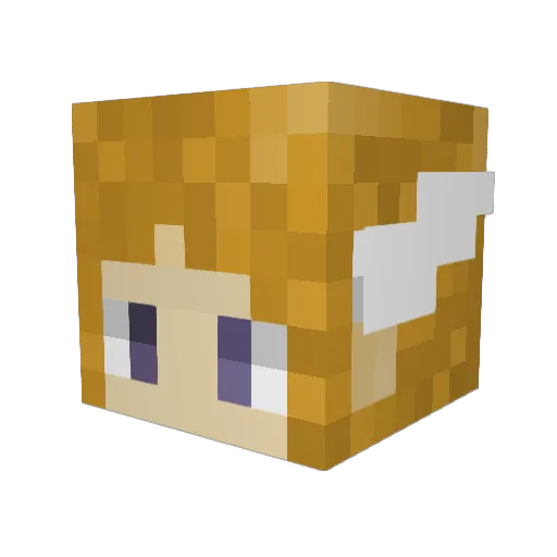 ClippyEclipse Minecraft avatar head, 3D render