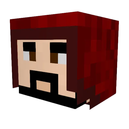 Clipsus Minecraft avatar head, 3D render