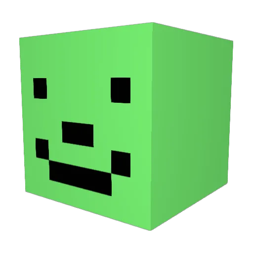 Clirok Minecraft avatar head, 3D render