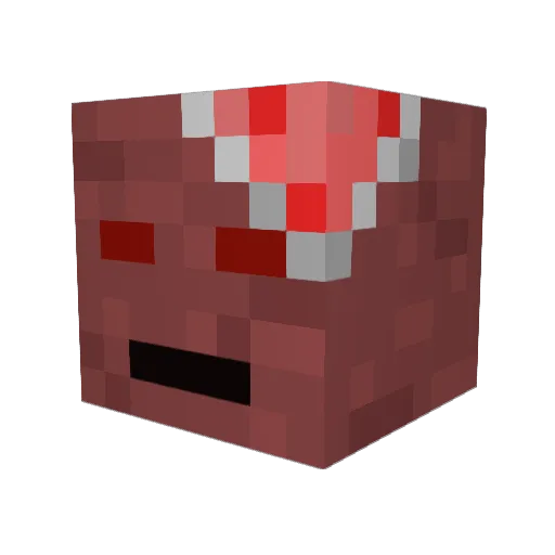 ClitiTheFire Minecraft avatar head, 3D render