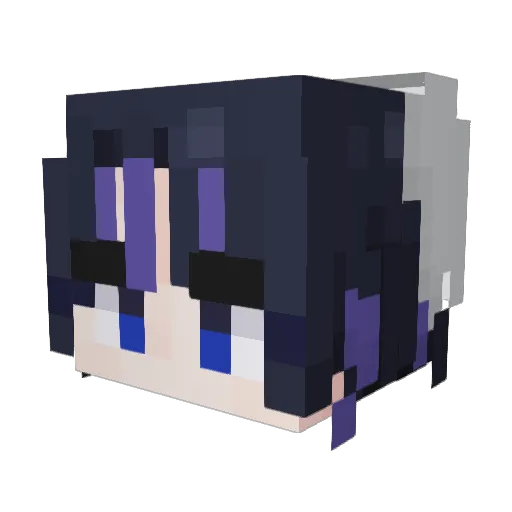 Cliviabou Minecraft avatar head, 3D render