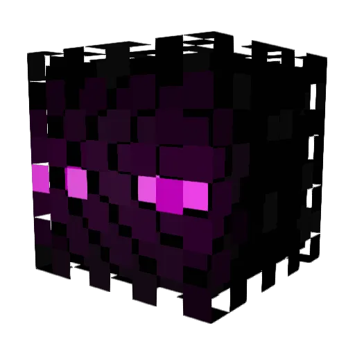 Clixos Minecraft avatar head, 3D render