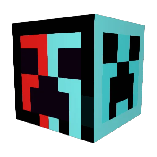 Clixtag Minecraft avatar head, 3D render