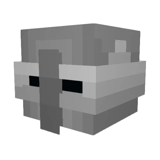Cllaim Minecraft avatar head, 3D render